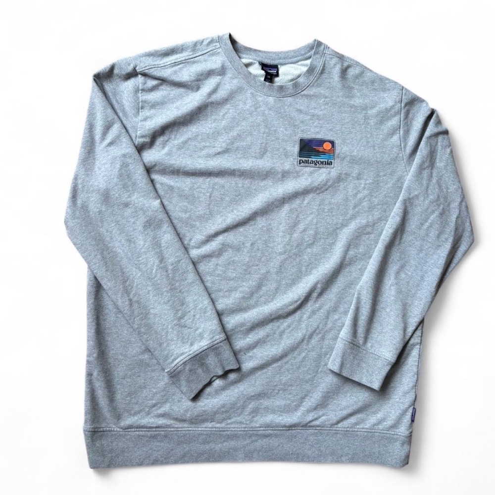 Patagonia Mens Up & Out Midweight Crew Sweatshirt Gray XXL
